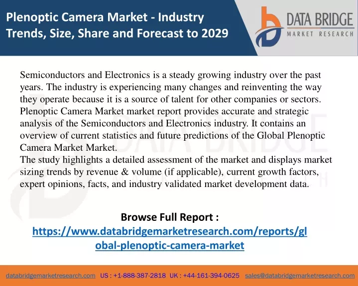 plenoptic camera market industry trends size