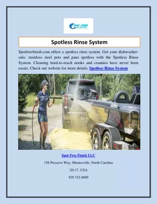 spotless rinse system