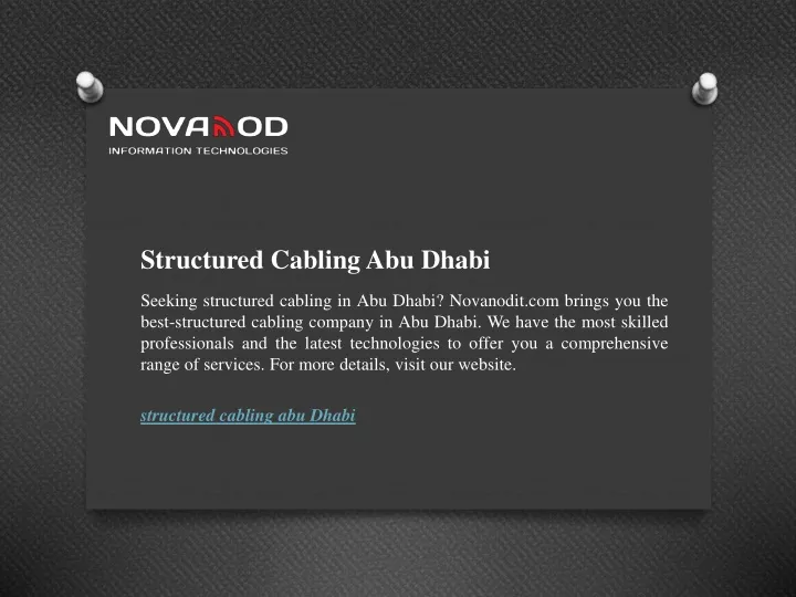 structured cabling abu dhabi