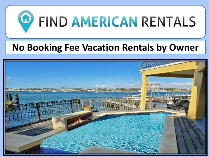 no booking fee vacation rentals by owner
