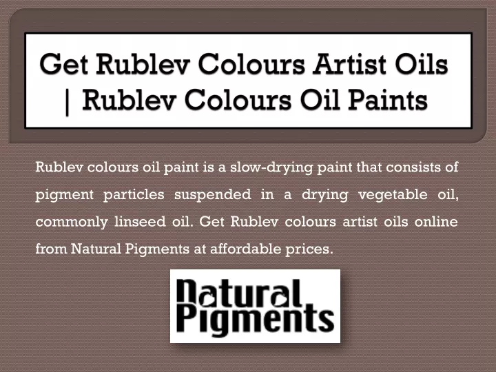 get rublev colours artist oils rublev colours oil paints