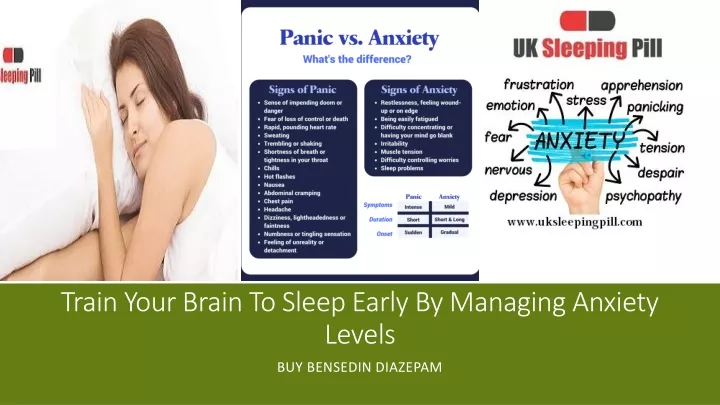 train your brain to sleep early by managing anxiety levels