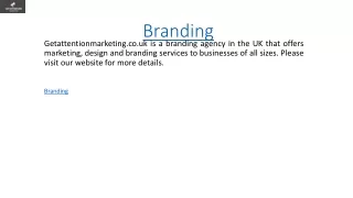 Branding Getattentionmarketing.co.uk