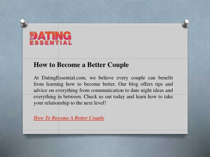 how to become a better couple