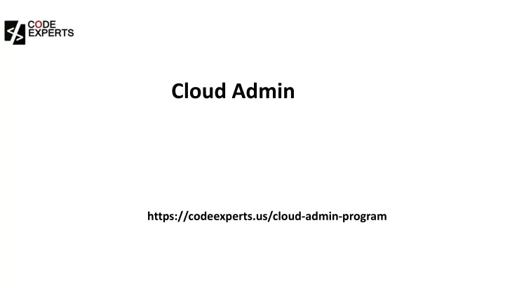 cloud admin