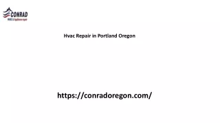 Hvac Repair in Portland Oregon Conradoregon.com....