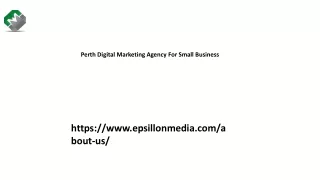 Perth Digital Marketing Agency For Small Business Epsillonmedia.com.....