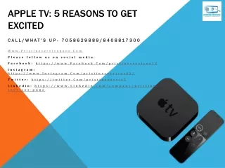 Apple TV: 5 Reasons to Get Excited