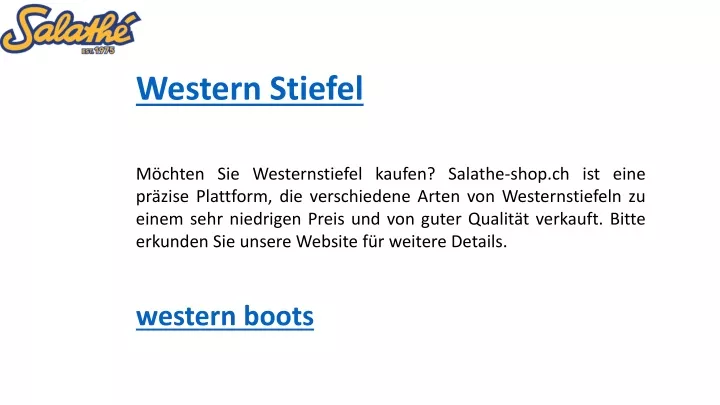 western stiefel