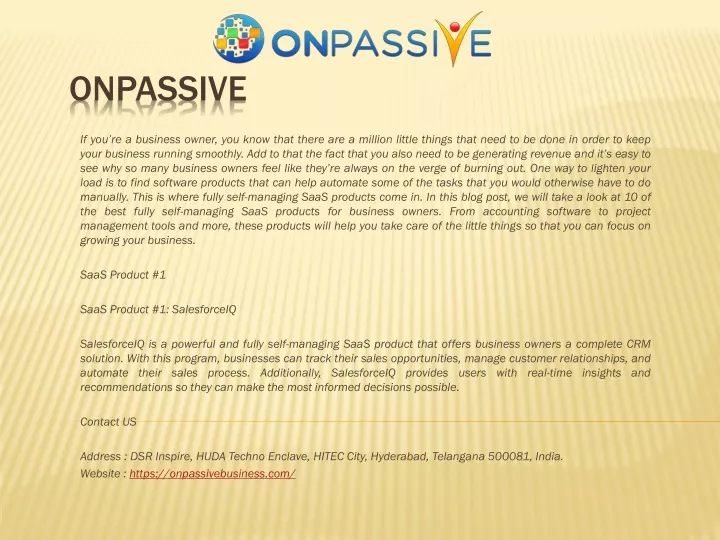 onpassive