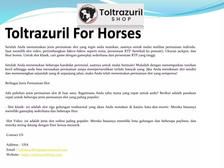 toltrazuril for horses