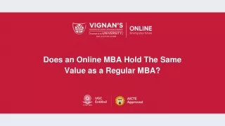 Does Online MBA Hold The Same Value as a Regular MBA