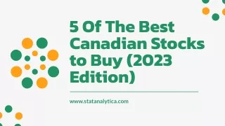 Best Canadian Stocks to Buy