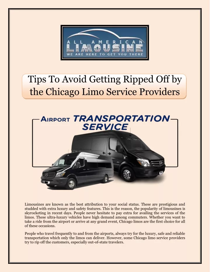 tips to avoid getting ripped off by the chicago