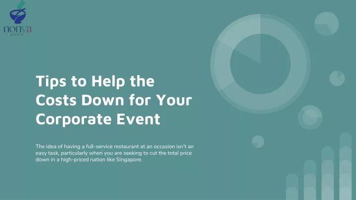 tips to help the costs down for your corporate event