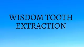 wisdom tooth extraction