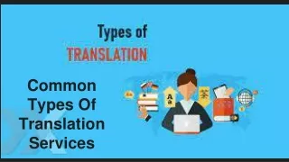 common types of translation services