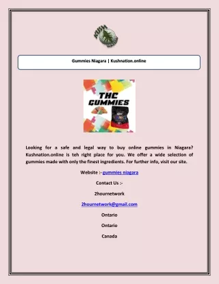 gummies niagara kushnation online