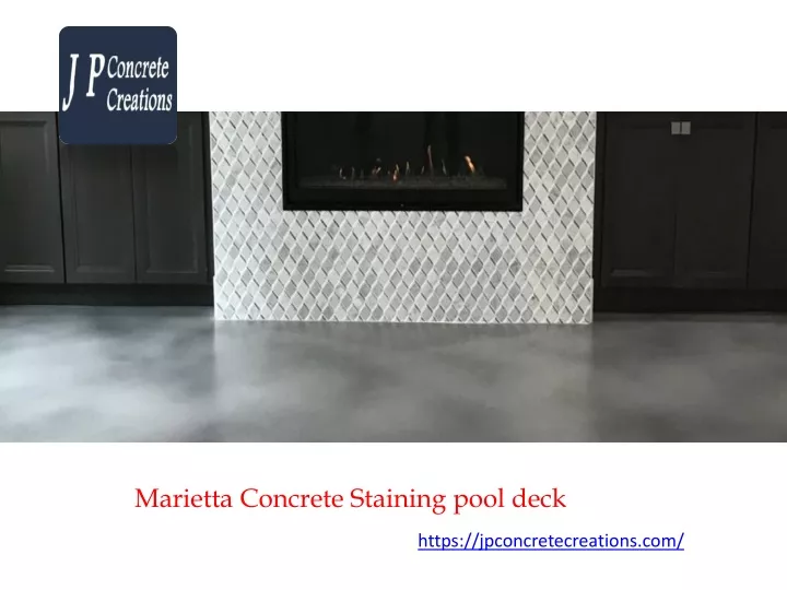 marietta concrete staining pool deck