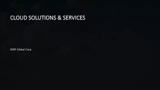 cloud solutions services