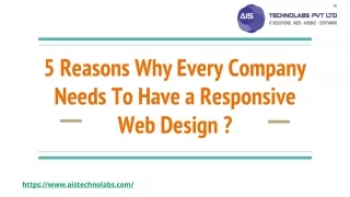 5 reasons why every company needs to have a responsive web design