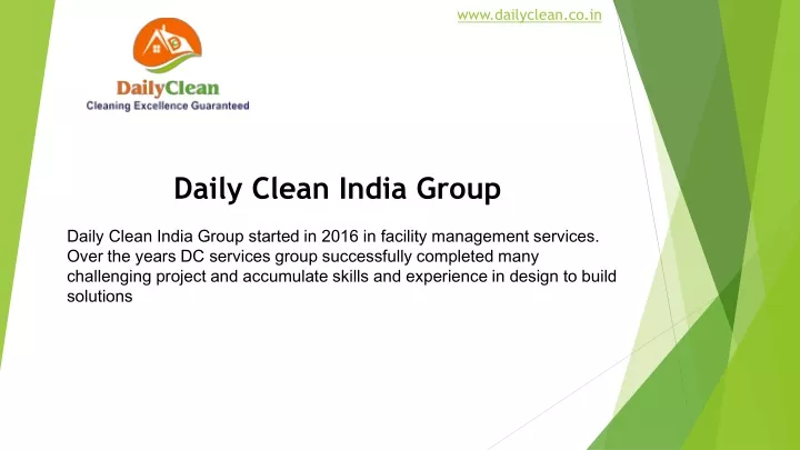 www dailyclean co in