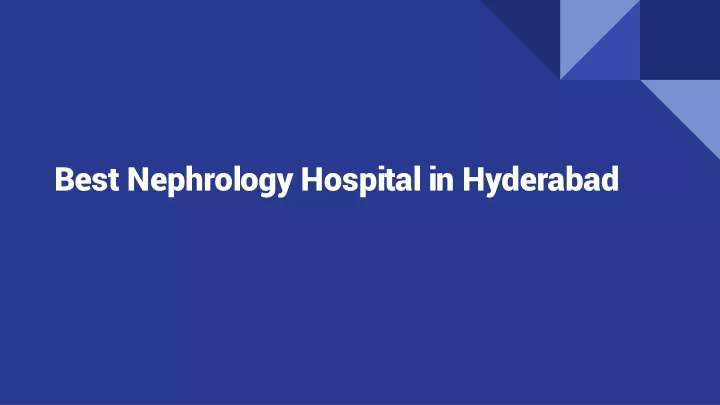 best nephrology hospital in hyderabad