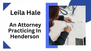 Leila Hale - An Attorney Practicing In Henderson