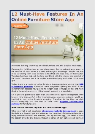 if you are planning to develop an online