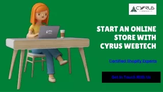 start an online store with cyrus webtech