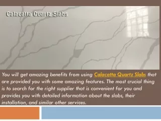 Buy Premium Quality Calacatta Quartz Slabs Online in Your Desired Patterns