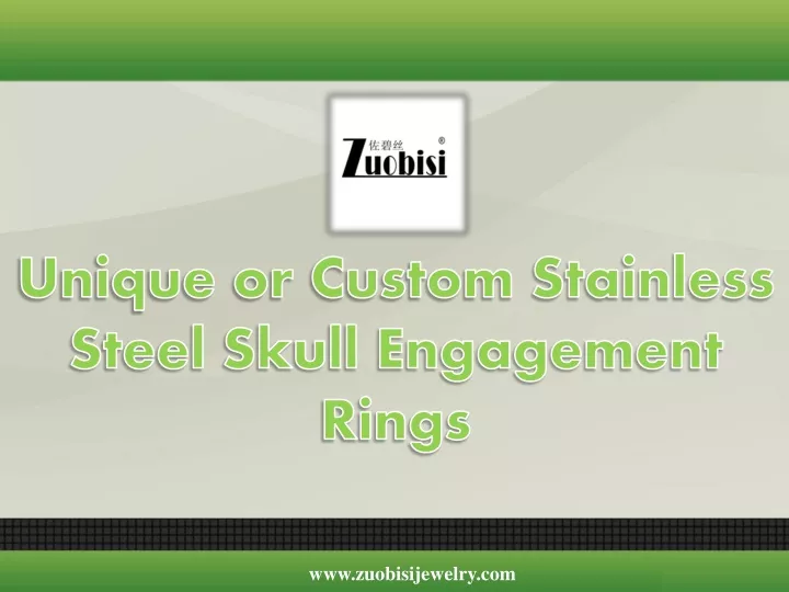 unique or custom stainless steel skull engagement
