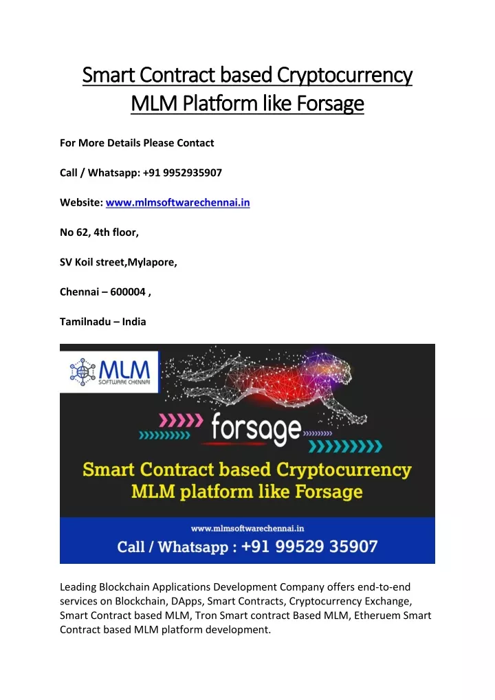 smart contract based cryptocurrency smart