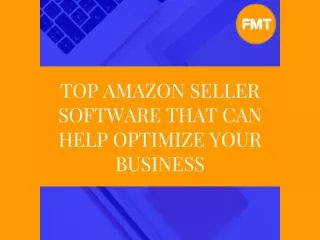 Top Amazon Seller Software That Can Help Optimize Your Business