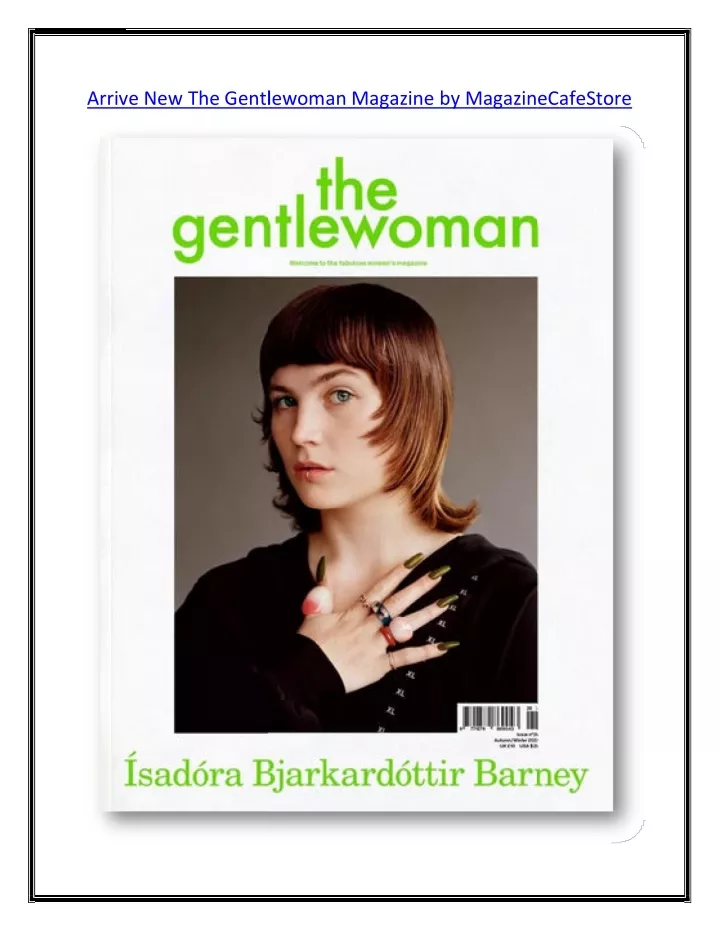 arrive new the gentlewoman magazine
