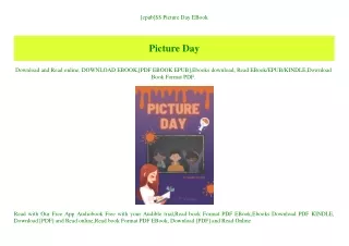 [epub]$$ Picture Day EBook