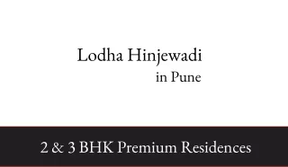 Pre Launch Lodha Hinjewadi Pune Pdf