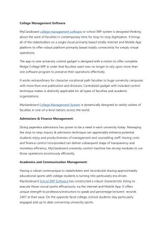 college management software