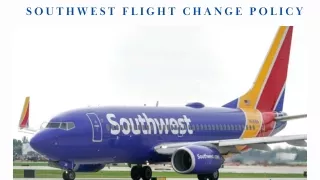 Southwest Flight Change Policy