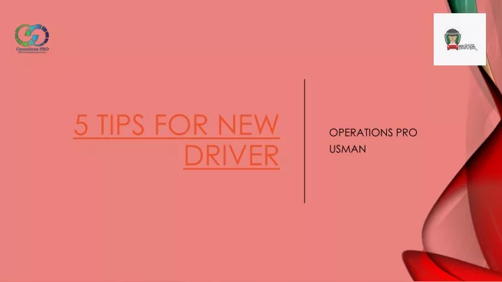 5 tips for new driver