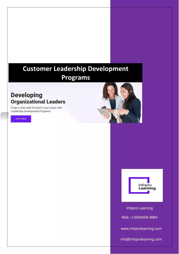 customer leadership development programs