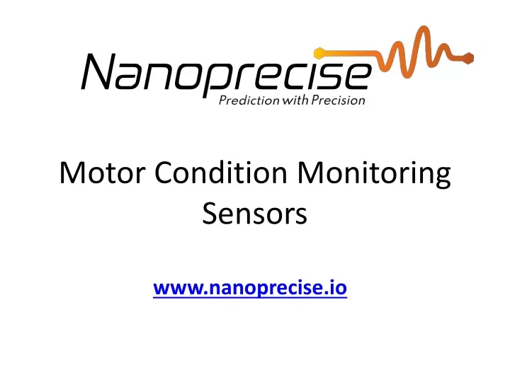 motor condition monitoring sensors