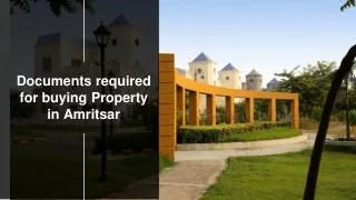Documents required for buying Property in Amritsar