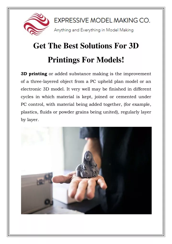 get the best solutions for 3d