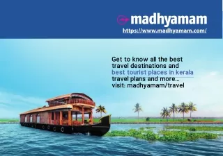 Best tourist Places in kerala