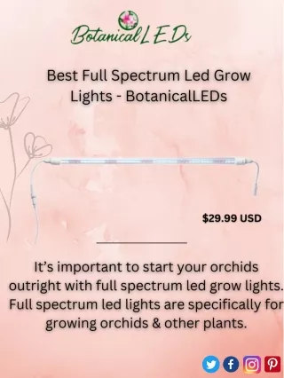Best Full Spectrum LED Grow Lights - BotanicalLEDs