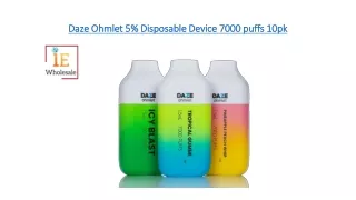 daze ohmlet 5 disposable device 7000 puffs 10pk