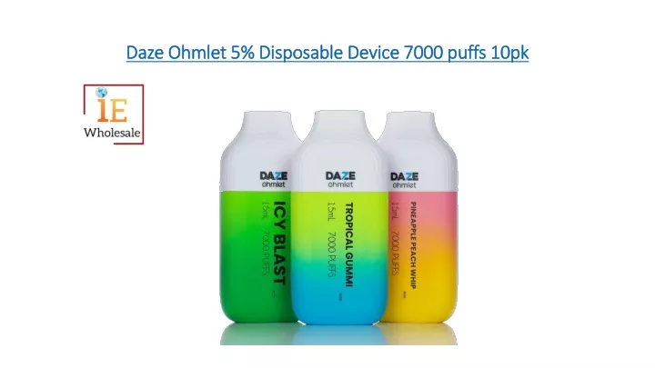 daze ohmlet 5 disposable device 7000 puffs 10pk