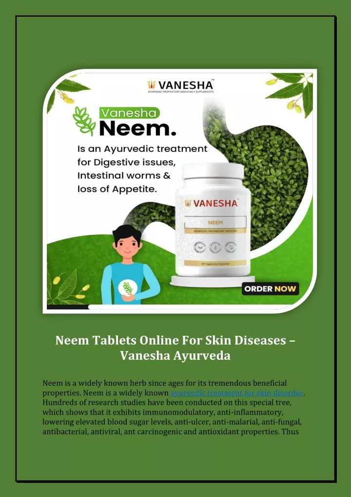 neem tablets online for skin diseases vanesha