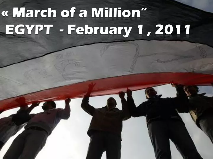 m arch of a million egypt february 1 2011
